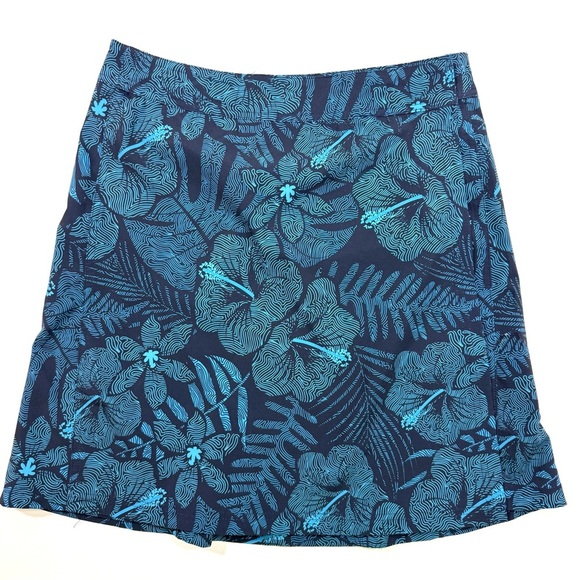 Rip Skirt Hawaii Blue Floral Wrap Size Small Maui Moonlight - Picture 1 of 6